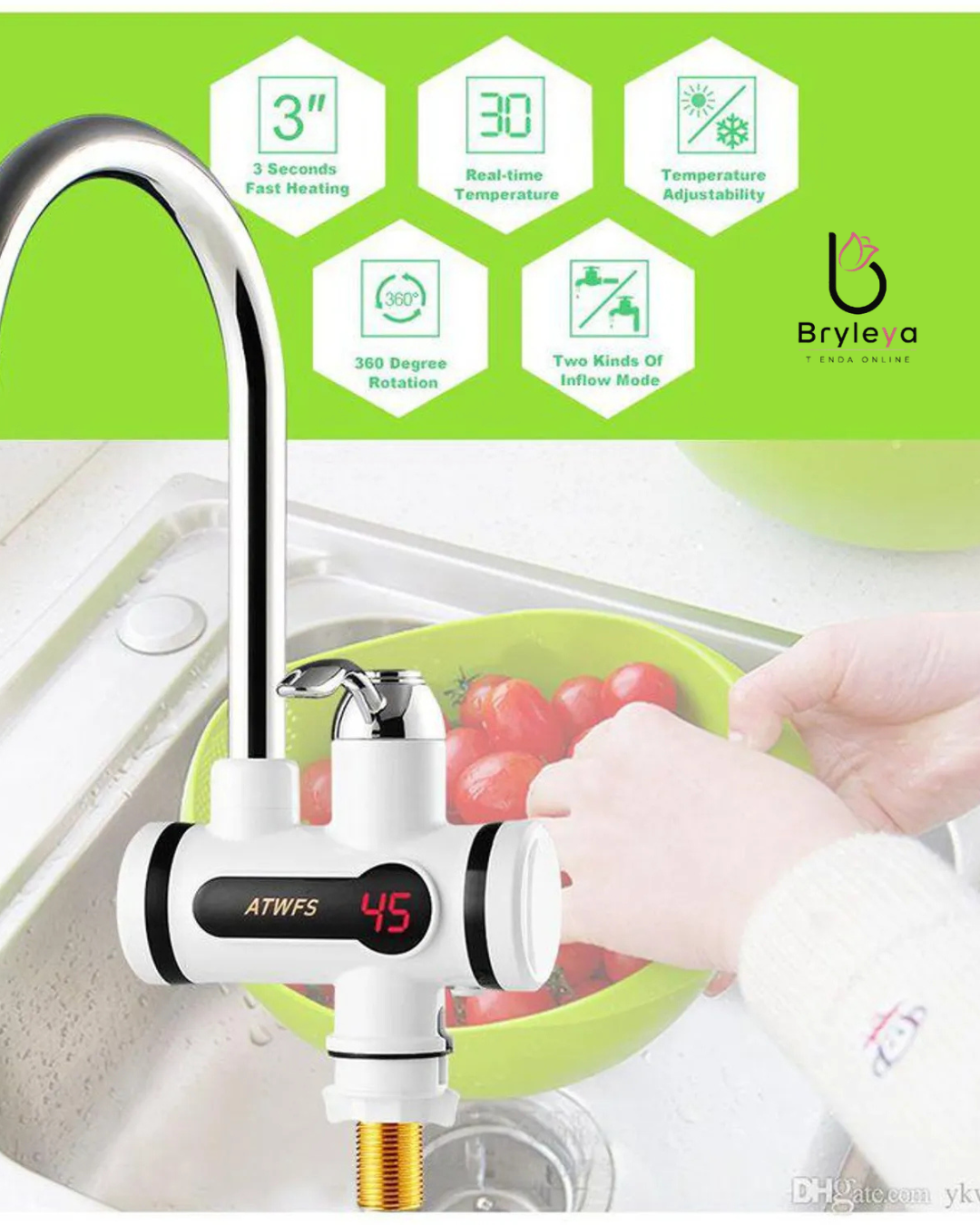 Grifo Calentador de Agua Instantáneo